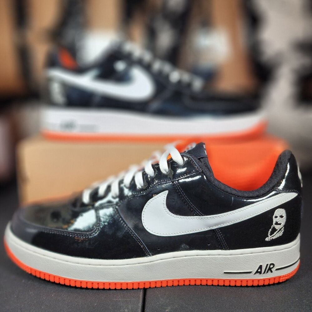 2006 Nike Air Force 1 AF1 Halloween Split Rare Orange Black Size 14 313641-011